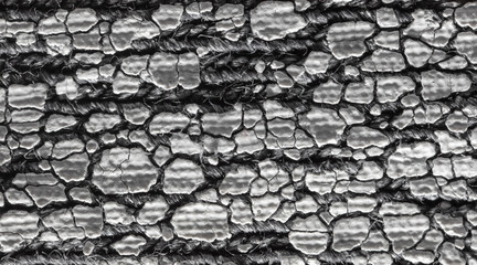 Wall Mural - Cracked white paint on fabric as an abstract background.