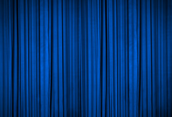 Blue Curtain Screen background