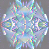 Fototapeta Tęcza - Abstract iridescent kaleidoscope pattern background image.
