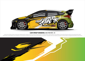 car wrap design. simple lines with abstract background vector concept for vehicle vinyl wrap and automotive decal livery
