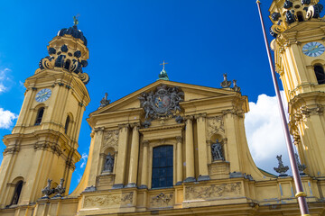 Wall Mural - Facade of Theatine Church of St Cajetan in Munich