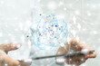 © vegefox.com - Global network. Blockchain. 3D illustration. Neural networks and artificial intelligence. Abstract