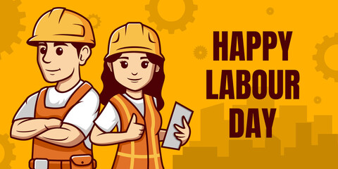 Happy labour day Vector