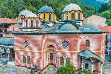 Wall Mural - Rila Monastery, Bulgaria. The Rila Monastery is the largest and most famous Eastern Orthodox monastery in Bulgaria.