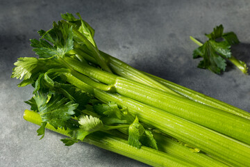 Poster - Raw Green Organic Celery Stalks