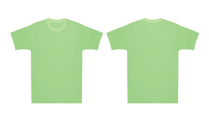 Wall Mural - Green t shirt. vector illustration