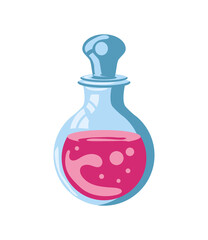 Sticker - chemical flask with potion