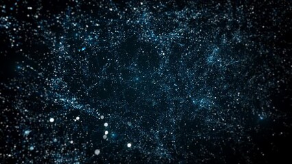 Poster - Abstract Shining Glittering Particles Starburst Background/ 4k animation of an abstract shining starburst background, with glittering and glimmering effects, optical lens flare flickering and light be