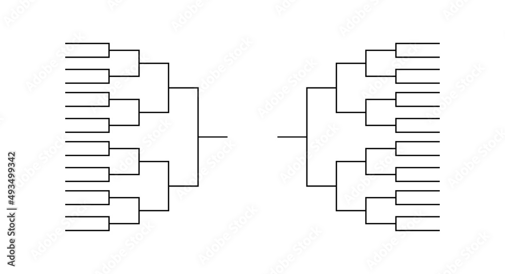 Tournament Pattern Tournament bracket templates. Stock Vector | Adobe Stock