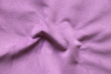 Wall Mural - Purple crumpled fabric for the background, fabric for the background macro