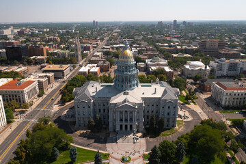 Wall Mural - Colorado State capitol building in Denver.