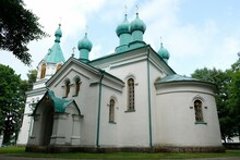 Historic Brick Orthodox Church In Ryboly, Podlasie, Poland