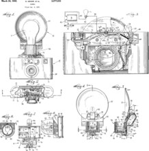 Camera With Flash Patent Art.