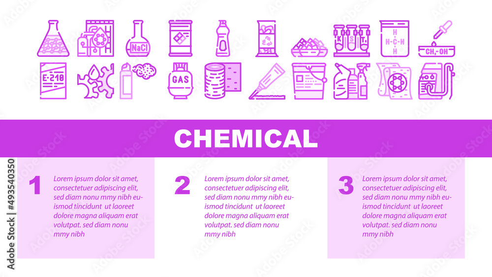 Chemical Industry Production Landing Web Page Header Banner Template ...