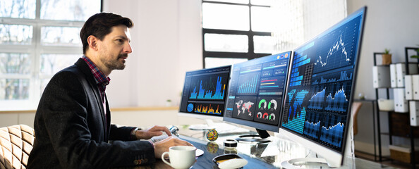 Aufkleber - KPI Business Analytics Data Dashboard