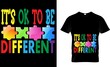 World autism day t shirts design