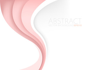 Poster - graphic vector curve line overlap background for text and message design