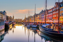 Copenhagen Downtown City Skyline In Denmark
