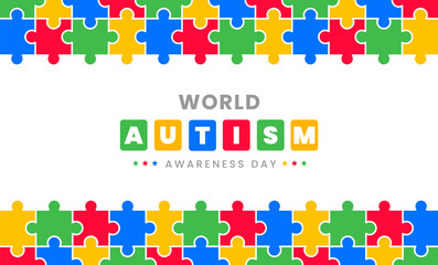 Wall Mural - world autism day background. 2 April world autism awareness day background 2022. 