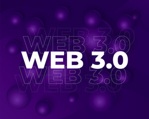 Sticker - Web 3.0 or Web3 internet illustration, vector