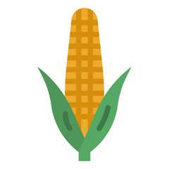 Sticker - corn flat icon