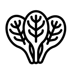 Sticker - spinach icon