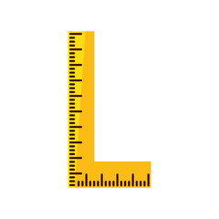 Sticker - ruler supply icon