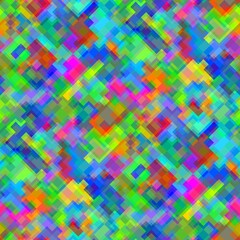 Canvas Print - Abstract seamless colorful Background with mixed transparent tiles