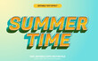 © ahmadzaini77 - Summer time 3d editable text effect template headline vector
