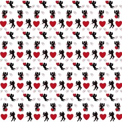 Canvas Print - seamless pattern with hearts