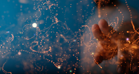 Global digital connections with technology