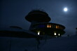 Sniezka, Karkonosze, noc, pelnia ksiezyca, szczyt, Obserwatorium Astronomiczne