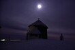 Sniezka, Karkonosze, noc, pelnia ksiezyca, szczyt, Obserwatorium Astronomiczne