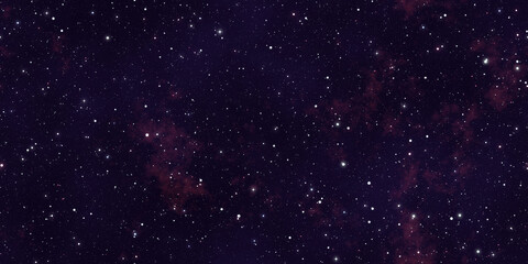 seamless space texture background. stars in the night sky with purple pink and blue nebula. a high r