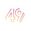 49 anniversary logotype with gradient colors for celebration purpose and special moment