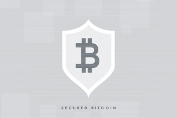 Poster - 2d rendering bitcoin sign concept
