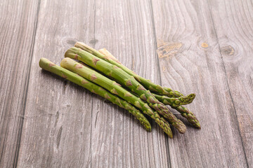 Raw ripe green fresh asparagus