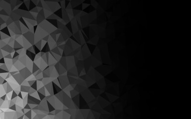  Dark Silver, Gray vector abstract mosaic backdrop.