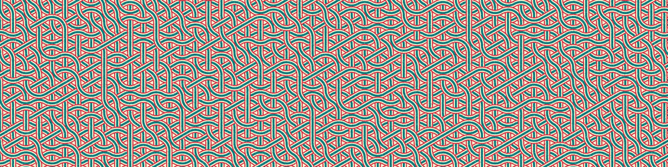 Wall Mural - Colour Hexagon Tile Connection art background design illustration