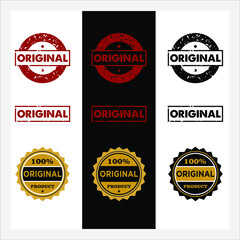 Wall Mural - Set of original stamp sticker for product package