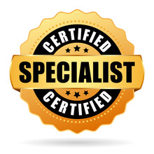 Certified Specialist Gold Vector Seal