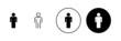 © avaicon - Man icons set. male sign and symbol. human symbol