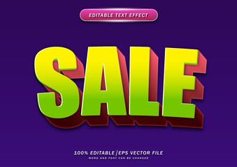 Poster - 3d sale text editable effect