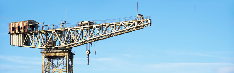 Wall Mural - Shipbuilding crane in historical Clydebank Glasgow Scotland