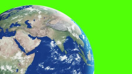 Wall Mural - planet earth rotation - computer generated animation. night to day change. realistic world globe mov