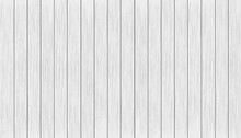 White And Grey Wood Panel Texture For Backgrounds. Backdrop Banner White Washed Wooden Boards,Vector Illustration Table Top View, Rustic Grayscale Plank Wallpaper.