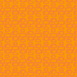 © Jeffery Edwards - Tangerine orange Mid-Century Modern 'Tiki' pattern, repeatable and seamless.