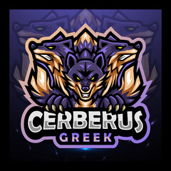 Poster - Cerberus mascot. esport logo design