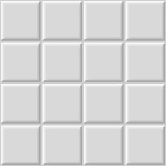 Poster - decorative white tile