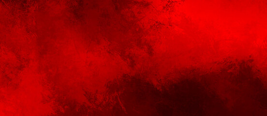 Wall Mural - grunge dark red and black textured painted background with abstract old dirty concrete stone wall or